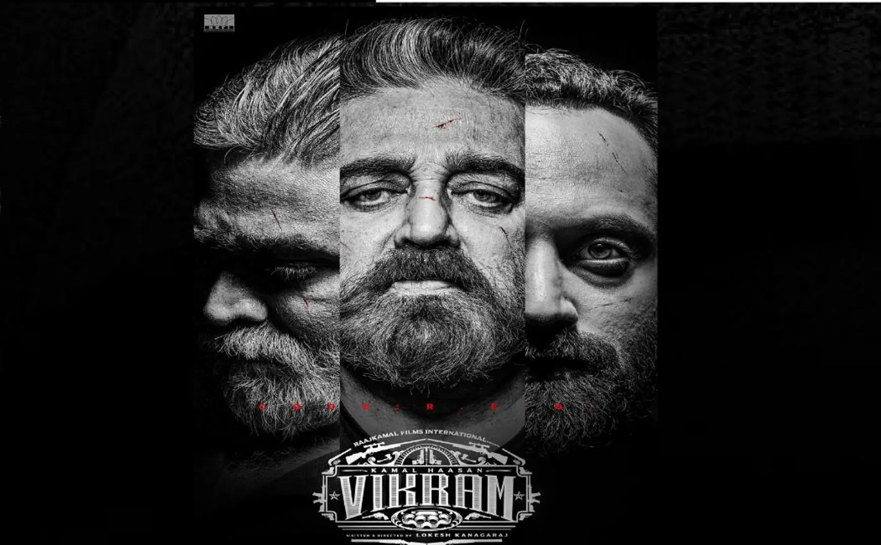 vikram film first look poster released kamal haasan tweet 
